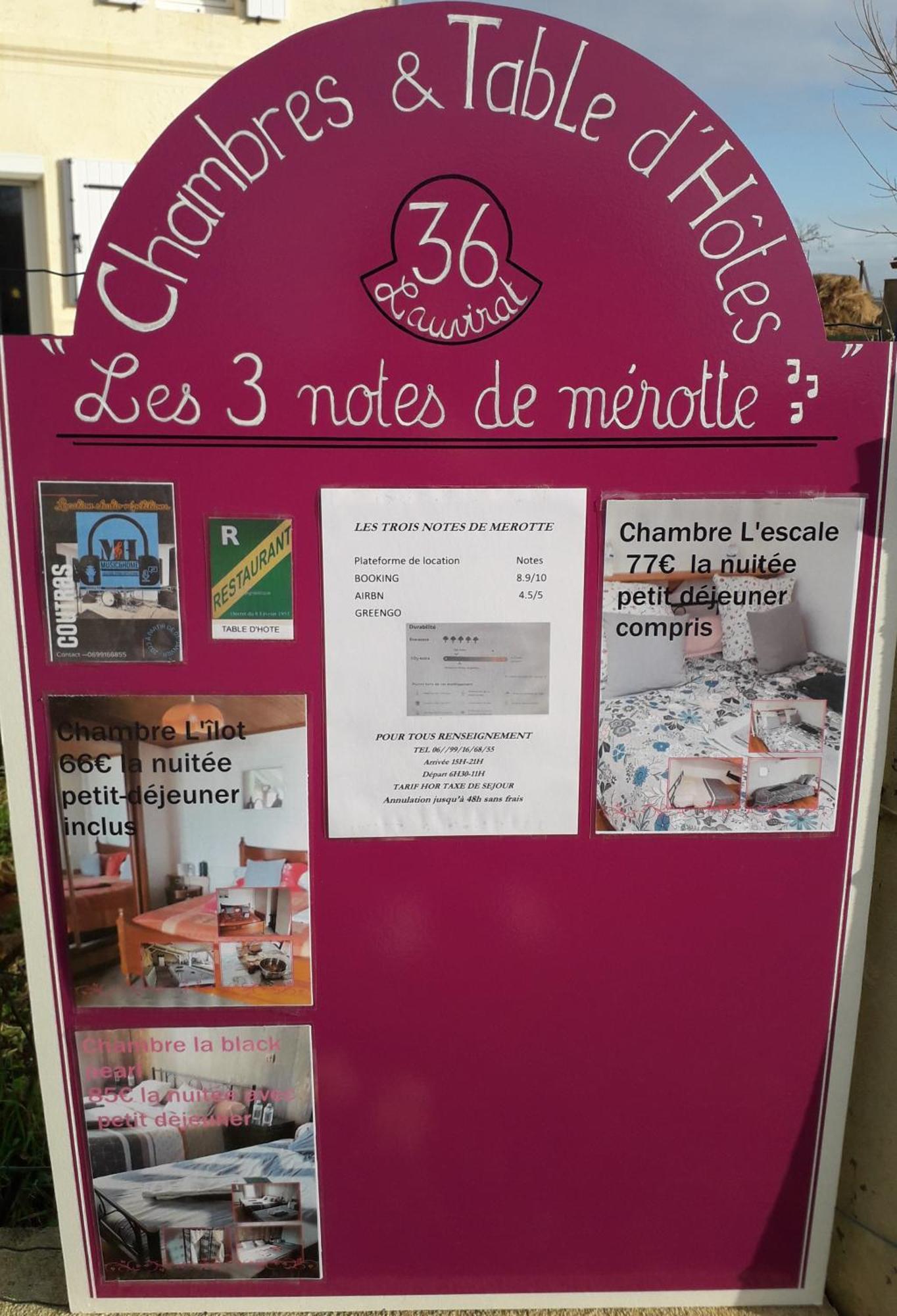 Les 3 Notes De Merotte Coutras ภายนอก รูปภาพ